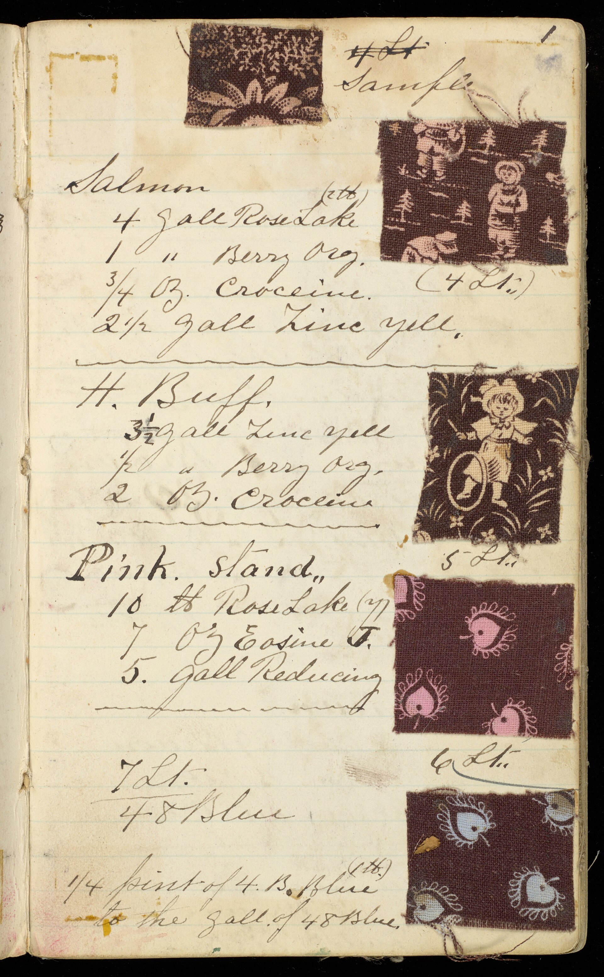 Livro de amostras, 1883